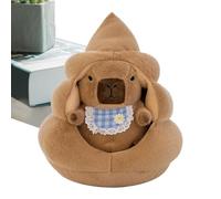TyCylKu Capybara Peluche cochon d'eau câlin avec nid de sommeil, peluche douce pour chambre d'enfant, chambre à coucher, décoration d'anniversaire d'enfant, Noël