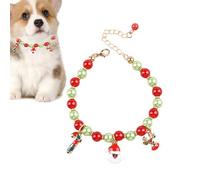 TyCylKu Collier pour Chien,Bijou Ajustable - Collier pour Chien avec Perles - pour Chaton Et Chiots pour Le Port Quotidien pour La Fête De Mariage pour Anniversaire pour La Photographie pour La