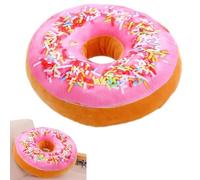 TyCylKu Coussin de Piercing Rond en Forme de Donut - 40 x 40 cm - avec Trou - pour Les Oreilles percées sur Le côté - pour la Maison, la Chambre à Coucher, Le Bureau, Le café