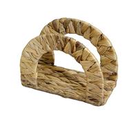 TyCylKu Distributeur de Serviettes, Distributeur de Stockage Vertical pour Serviettes en Papier, Organisateur Décoratif en Jacinthe d'Eau Naturel pour Cuisine Salle de Bain Café Bar Restaurant