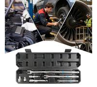 TyCylKu Ensemble de Clés à Douille avec Barre en F,Outil De Levier En Acier 7 Pièces À Manche Longue - Kit de Barres d'Extension pour Douilles | Pour La Maintenance Des Véhicules De Construction Et