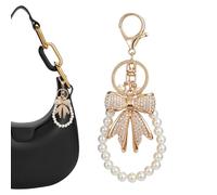 TyCylKu Femme Mignon Décoration mignonne élégante et esthétique | Breloque Sac Nœud Scintillant pour Filles Mode Sac à Main Dos Sac Bandoulière Portefeuille Intérieur Extérieur