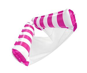 TyCylKu Flotteurs de Piscine,Hamac Gonflable Portable Rayé 2-en-1 - Fauteuil Flottant Convertible en Lit De Voyage - pour Eau Mer Plage Étang Rivière Intérieur Extérieur Dehors Camping
