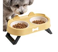 TyCylKu Gamelles Nourriture surélevées pour Chat Gamelle d'eau sur Support