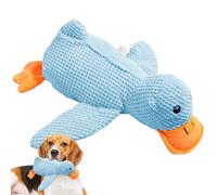 TyCylKu Jouet Canard pour Chien - Jouet À Mâcher Renforcé pour Chiot - Peluche Canard Couineur Remplie Interactive Apaisante pour Lutter Contre L'Ennui par Le Jeu Et L'Éducation Toutes Tailles