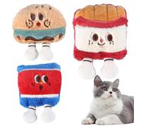 TyCylKu Jouets pour Chats Contenant De La Cataire | 3 Pièces Jouet en Peluche Amusant avec Clochette - Jouets de Dentition,pour Exercice Enrichissement Activité Intérieur Extérieur Ennui