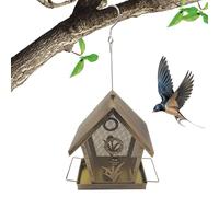 TyCylKu Mangeoires à Oiseaux Anti écureuil pour Extérieur | Mangeoires à Oiseaux en Grillage Métallique Extérieur Suspendu | Station de Nourrissage pour Pinsons pour Observation de la Faune et de