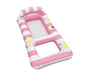 TyCylKu Matelas Gonflables De Piscine pour Adultes, Chaise Longue Flottante avec Appui-tête, Lounge de Piscine Confortable pour Adultes, pour Lac Rivière Arrière-Cour Plage Jardin Camping Vacances