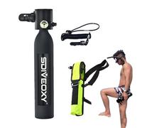 TyCylKu Mini réservoir de plongée de 0,5 l avec sac de rangement, design rechargeable, support de pompe à main, 6 à 12 minutes