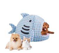 TyCylKu Niche Chaud Hiver pour Chat,Niche Forme Requin Chiot | Lit De Sommeil Chat Chaud,pour Maîtres Soucieux du Froid Période de Convalescence Nuit Sommeil Jour Cabinet Vétérinaire