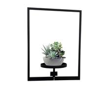 TyCylKu Pot de fleurs mural d'intérieur - Cadre photo - Vase en métal - Décoration pour chambre d'enfant, balcon, cuisine, chambre à coucher, salle de bain, style maison de campagne, terrasse, lieu de