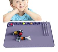 TyCylKu Tapis en silicone pour travaux manuels - Feuille de silicone antiadhésive 61 x 40,6 cm imperméable et antidérapante | Produits de peinture lavables faciles à ranger pour garçons, filles,