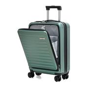 TydeCkare Bagage à Main 20" avec Poche Avant, 55 * 40 * 20 cm, adapté pour Avion, Coque Rigide légère 34 L PC+ABS, Fermeture éclair YKK, approuvé TSA,