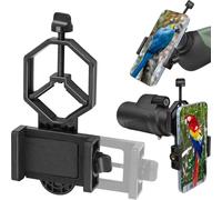 Tydeux Adaptateur de télescope en métal pour smartphone, support de téléphone universel, fonctionne avec pour télescope, télescope, microscope, monoculaire, jumelles
