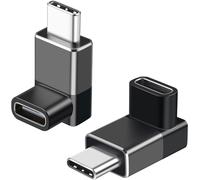 TYE-2 Pièces USB C 90 Degree Adaptateur,Prolongateur USB C Coudé Type-C 40gbps Mâle vers Femelle à Angle Droit,240w,Vidéo 8k @ 60hz Compatible pour Macbook,Ipad,Quest,Steam Deck,Macbook Pro