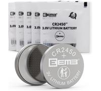 TYE-5 Pack CR2450 Batterie 3V Batterie au Lithium Bouton Pile 2450 Batterie DL2450¿ECR2450¿BR2450 Pour Montres, Lampes à Thé, Bougies, SystèMe D'Alarme, Boîte à Clés de Voiture, TéléCommande