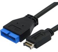 TYE-Câble d'extension USB 3.1 pour Panneau Avant vers USB 3.0 20 Broches 20 cm pour Carte mère ASUS