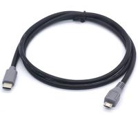 TYE-Câble USB C vers Micro USB C, Type C mâle vers Micro USB B mâle rallonge pour MacBook, Dell XPS 13 15, Chormebook Pixel, appareils Lenovo avec Port USB-C (1 mètre)
