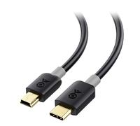 TYE-Cable USB C vers Mini USB (Cable Mini USB vers USB C) 1m en Noir