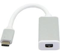 Tye-Cablecc Câble Adaptateur Usb-C Usb 3.1 Type C Vers Mini Displayport Dp 1080p Hdtv Avec Boîtier Argenté Pour Macbook 2015 30,5 Cm