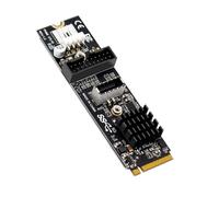 TYE-ChenYang CY NVME NGFF M-Key Express Carte vers USB 3.1 type E et adaptateur USB 3.0 20 broches VL805 pour carte mère
