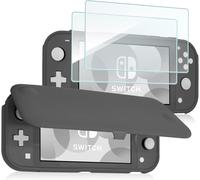 Tye-Coque ¿¿ Rabat + 2 Film D'¿¿Cran Pour Nintendo Switch Lite En 2019, ¿¿Tui Antichoc De Protection Flip Cover, Battant D¿¿Tachable, Verre Tremp¿¿ Installer Facile, Minimaliste Et Assez Sobre