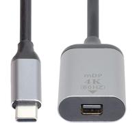TYE-CY Câble adaptateur USB-C type C mâle vers Mini DP Displayport femelle pour tablette, téléphone et ordinateur portable 4K 2K 60 Hz