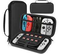 Tye-Étui Pour Switch Oled, Protection Pour Switch Oled Kit Accessoires Pochette Pour Nintendo Switch Oled Avac Coque Pour Nintendo Switch Oled, Ecran Verre Trempé Et Poignées Couvre Pouce
