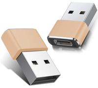 Tye-Lot De 2 Adaptateurs Usb 3.1 De Type C Femelle Vers Usb 3.0 Mâle, Adaptateur Usb C Femelle Vers Usb Mâle, Convertisseur D'alimentation De Type C Pour Iphone 13/14 Pro Max, Apple Watch & Air, Sams