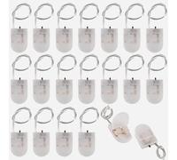 Tye-Lot De 20 Porte-Piles, Supports De Batterie De Cellule De Bouton Cr2032 3v, Piles Bouton Cr2032 1 X 3v Avec Commutation Marche/Arret Interrupteur, Transparent