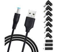 TYE-Remplacable USB Cable vers 5V DC Adaptateur Connecteur Chargeur 5.5 * 2.1mm pour Aspirateur Scanner Haut-Parleur Balance de Poids Tablette Arbre de Noil à LED Projecteur Distributeur d'eau.
