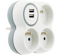 TYE-Triplite 16A 2P+T + 2 Ports USB
