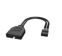 TYE-- USB 2.0 Female to USB 3.0 Male 20 Pin IDC Motherboard Header Active Compatible Converter Compatible with Type C USB-C Chipset and Panel Mount