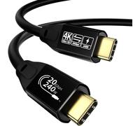 TYE-USB C Cable to USB C 3.2 male male Gen2 × 2 Type C Charging Cable, 20 Gbps Data Transfer, 240 W 48 V/5 A Fast Charging Cable, 4K @ 60Hz Video Transfer (3M)