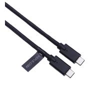 Tye-Usb-C Vers Usb-C Cable Par C-Usb Chargeur Chargement Usb 3.1 Plomb Compatible Avec Ravpower 26800 26800 Mah Powerbank 30000 30000 Mah Powercore + 20100 20100 Mah Noir 1 M