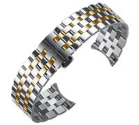 TYEMLM Bracelet de montre de précision en acier pour Tissot T122 Carson Zhenme 1853 T122410a T122407A T122207A Bracelet de montre 20 mm
