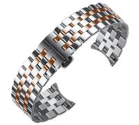 TYEMLM Bracelet de montre de précision en acier pour Tissot T122 Carson Zhenme 1853 T122410a T122407A T122207A Bracelet de montre 20 mm