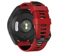 TYEMLM Bracelet de montre en silicone souple de 22 mm pour Garmin Forerunner 965/Forerunner 955/Forerunner 945/Forerunner 935, Rouge - noir, One Size