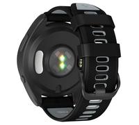 TYEMLM Bracelet de montre en silicone souple de 22 mm pour Garmin Forerunner 965/Forerunner 955/Forerunner 945/Forerunner 935, Noir / Gris, One Size