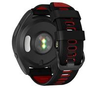 TYEMLM Bracelet de montre en silicone souple de 22 mm pour Garmin Forerunner 965/Forerunner 955/Forerunner 945/Forerunner 935, Noir, rouge, One Size