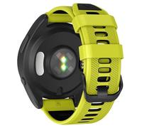 TYEMLM Bracelet de montre en silicone souple de 22 mm pour Garmin Forerunner 965/Forerunner 955/Forerunner 945/Forerunner 935, Vert lime/noir, One Size
