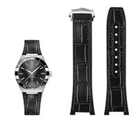 TYEMLM Bracelet en cuir véritable et silicone pour montre Omega Constellation Series Perfect Observatory 131.13 Manhattan, 25mm-14mm, Acétate, Pas de pierre précieuse
