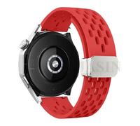 TYEMLM Bracelet magnétique en silicone pour Huawei Watch GT 5 46 mm 41 mm Bracelet de sport respirant pour Huawei GT5 Pro GT4 GT3 GT2 Correa, 18mm