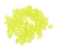 Tyenaza 100pcs Cailloux Pierre Lumineuse, Aquarium de pêche Aquarium décor Fluorescent Jardin Jardin en intérieur Aquarium Décoration Paysage pour Le Jardin de pelouse Jardin (Vert)