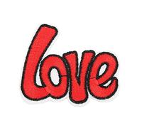 Tyenaza 10Pcs Love Embroidered Patch, Fine Embroidery Shading Blemishes Damage DIY Love Patches for Clothes Handbags Hats Pants