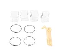 Tyenaza 120 pièces bobines de fil en plastique organisateur de fil à broder pratique avec anneaux de maintien pour machine à enrouler manuelle pour les amateurs de couture