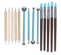 Tyenaza 14pcs Clay Sculpting Tools, Pottery Tools Indentation bâton Silicone Point Drill stylo Clay Painting Supplies