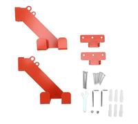 Tyenaza 2 ensembles de cintres pour tronçonneuse adaptés au support mural 3 en 1 avec vis réglables universels pour coin mural, garage, organisation, hangar de rangement