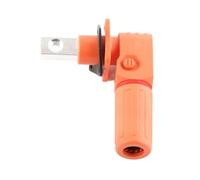 Tyenaza 2 pièces connecteur de stockage de batterie d'énergie M8 200A 1 accessoire de prise de poste de noyau pour prises de câble flexibles de véhicule (Orange)