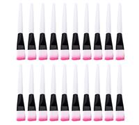Tyenaza 20pcs Brusque de maquillage, poignée en plastique Planche à fibre artificielle douce pince à poudre à usage multiple pour voyager à la maison, pour les femmes fille